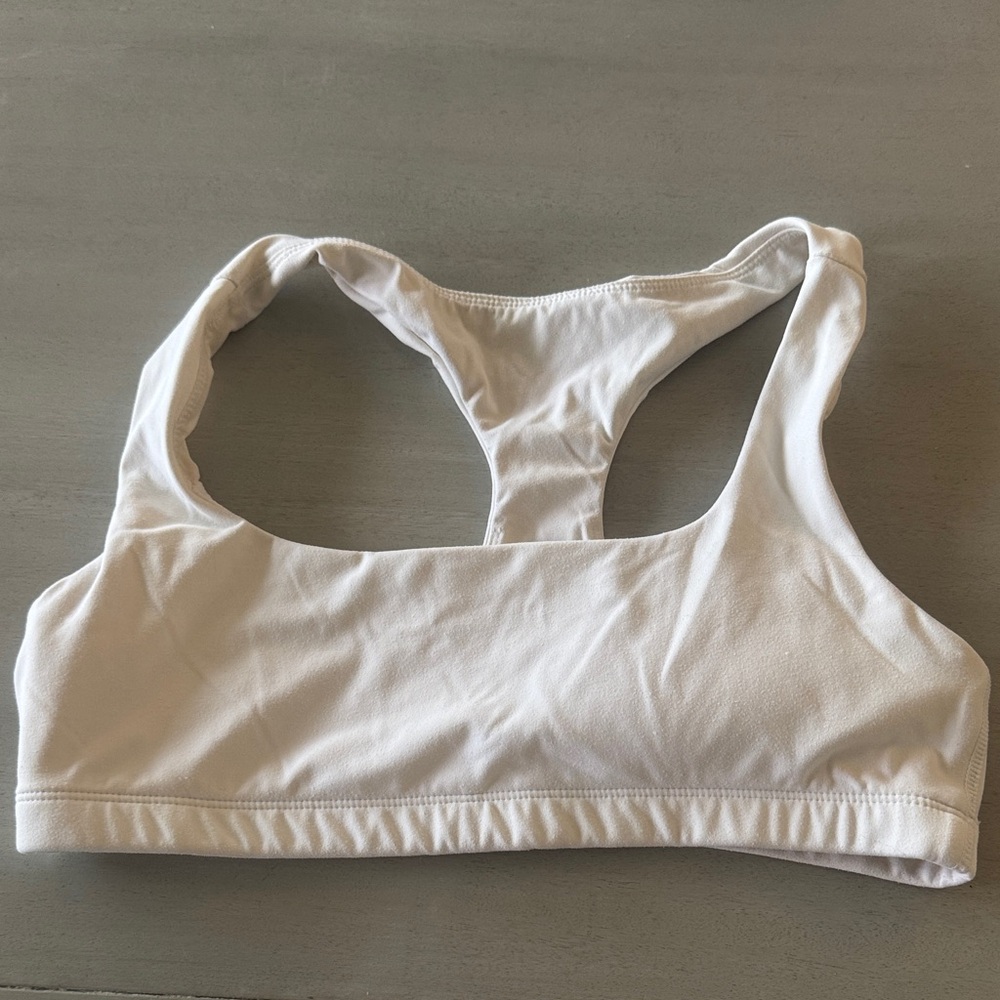 Classic White Sports Bra